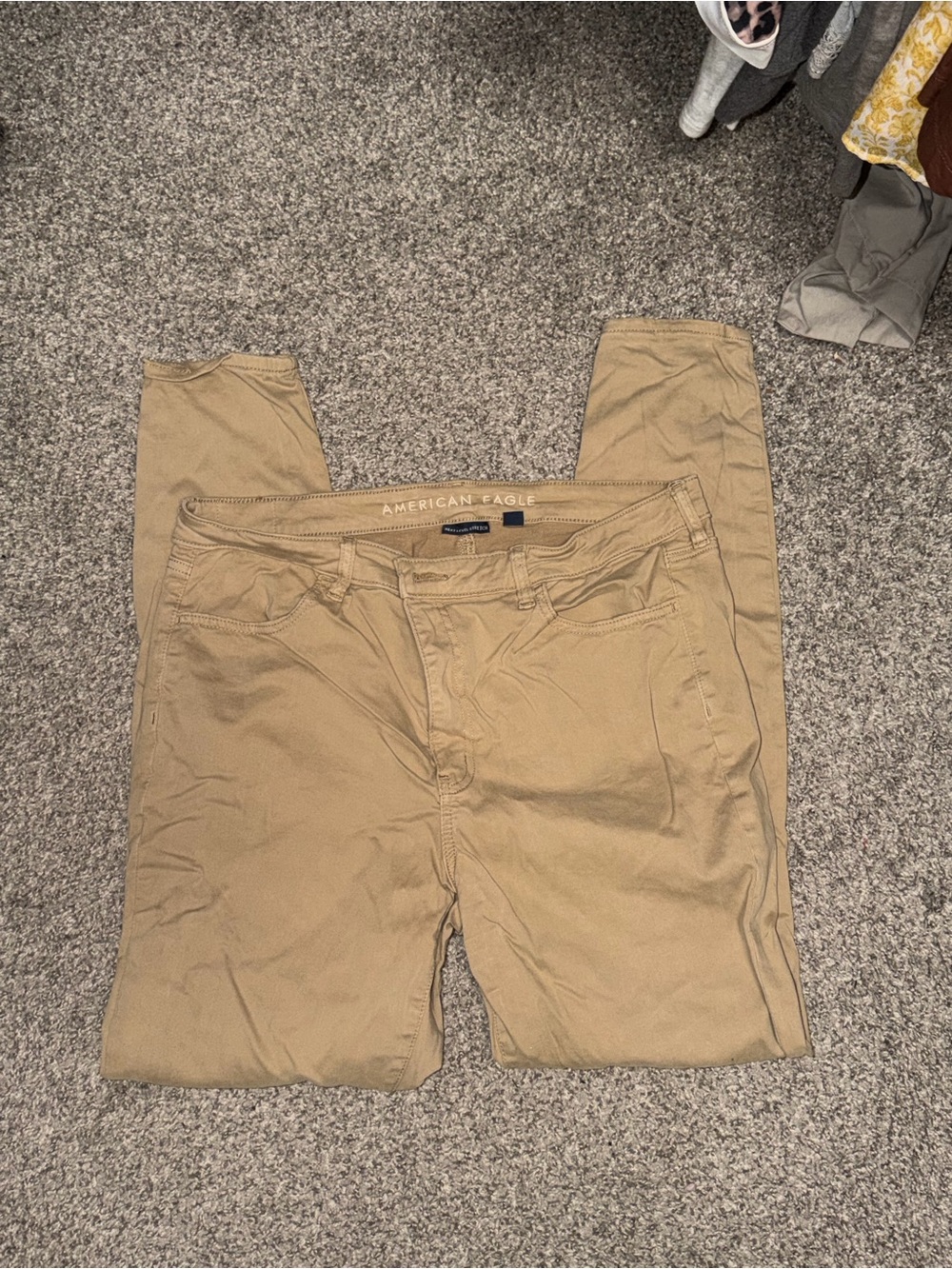 American Eagle Outfitters Tan Skinny Chino Pants